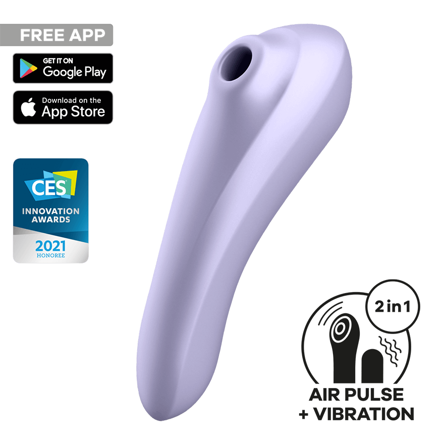 Satisfyer Dual Pleasure Connect App, Vibrator + Druckwellen