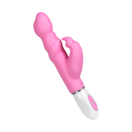 Rabbitvibrator aus Silikon, 22,5 cm Rabbitvibrator aus Silikon, 22,5 cm