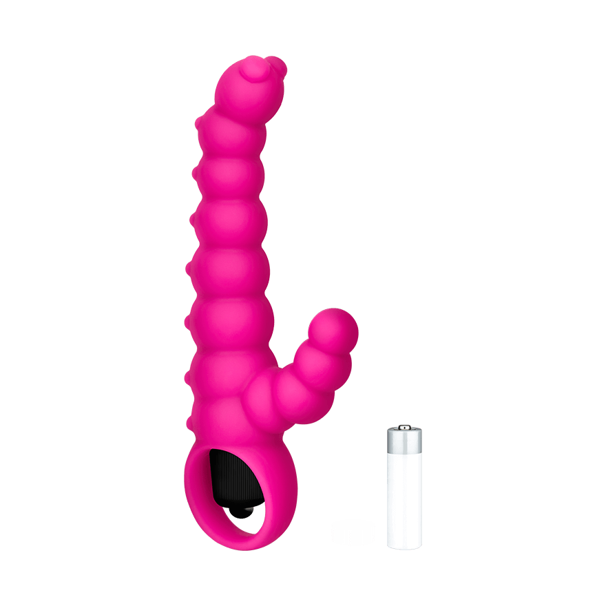 Silikonvibrator mit Struktur, 16,5 cm