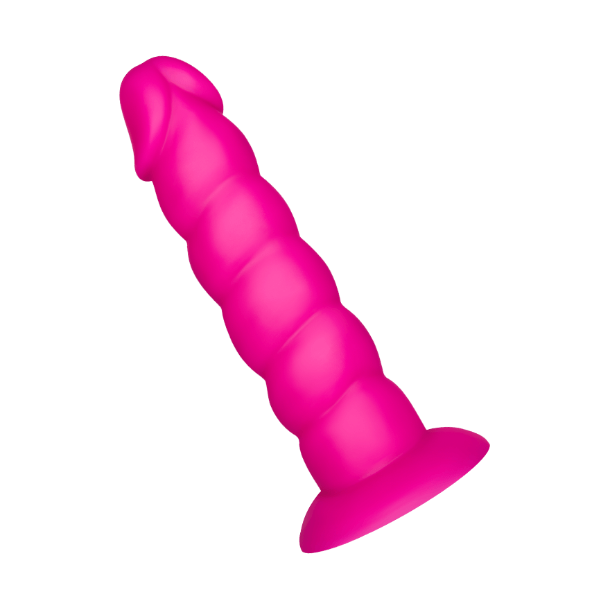 Strukturierter Dildo aus Silikon, 17 cm