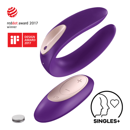 Satisfyer Double Plus Remote aus Silikon, 8 cm Satisfyer Double Plus Remote aus Silikon, 8 cm