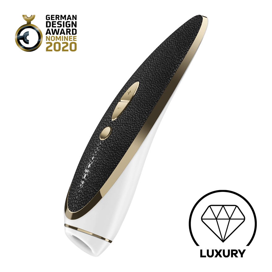 Satisfyer Haute Couture aus Echtleder und Edelmetall