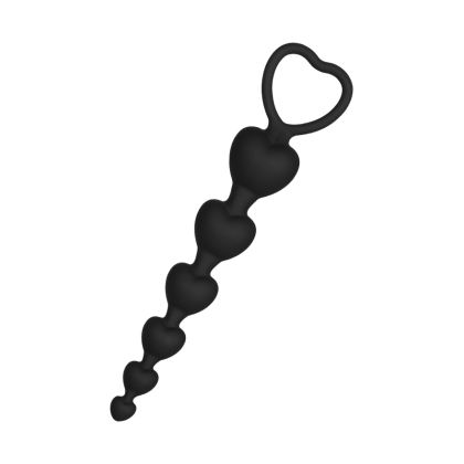 Herz-Analkette aus Silikon, 18,5 cm Herz-Analkette aus Silikon, 18,5 cm