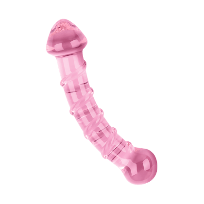 Gebogener Glasdildo, 16 cm Gebogener Glasdildo, 16 cm