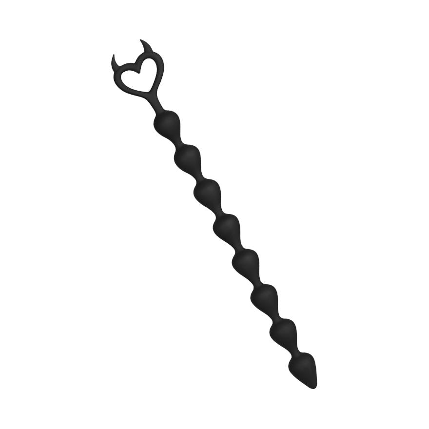 Freche Analkette aus Silikon, 36,5 cm