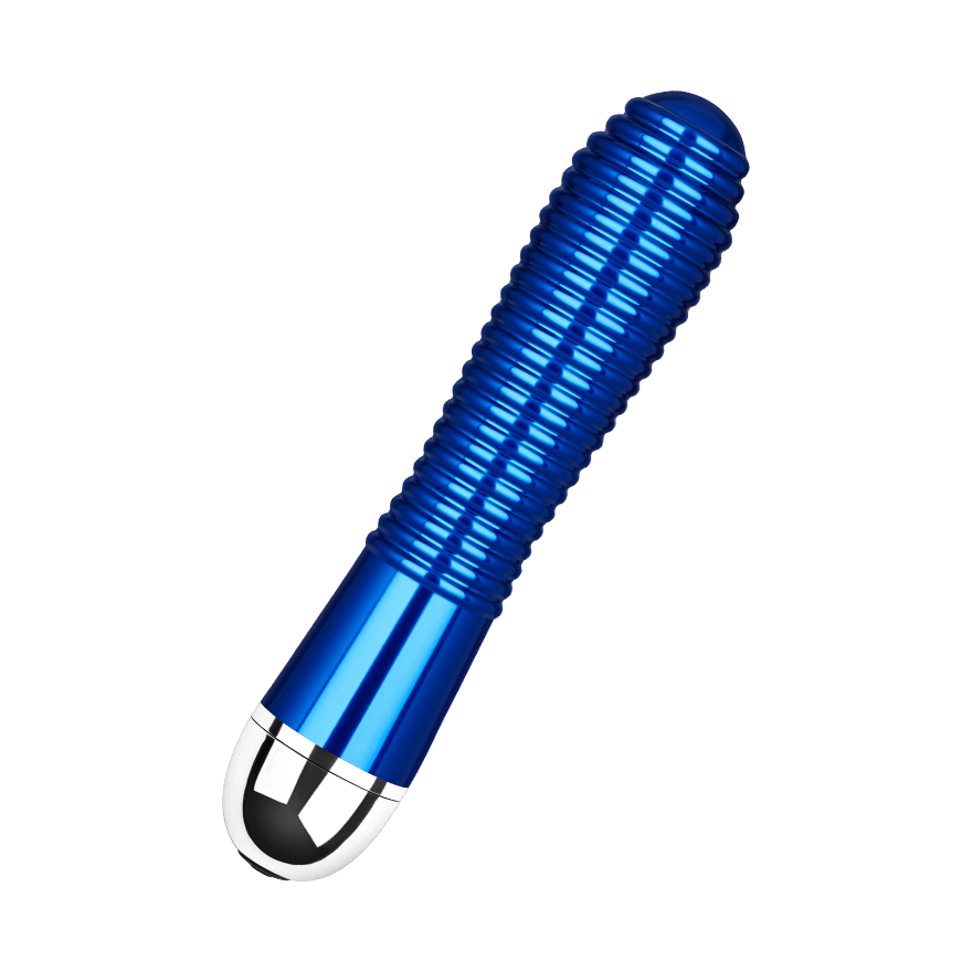 Gerippter Metall-Vibrator, 16,5 cm