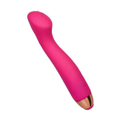 Genoppter G-Punkt-Vibrator aus Silikon, wiederaufladb., 18 cm Genoppter G-Punkt-Vibrator aus Silikon, wiederaufladb., 18 cm