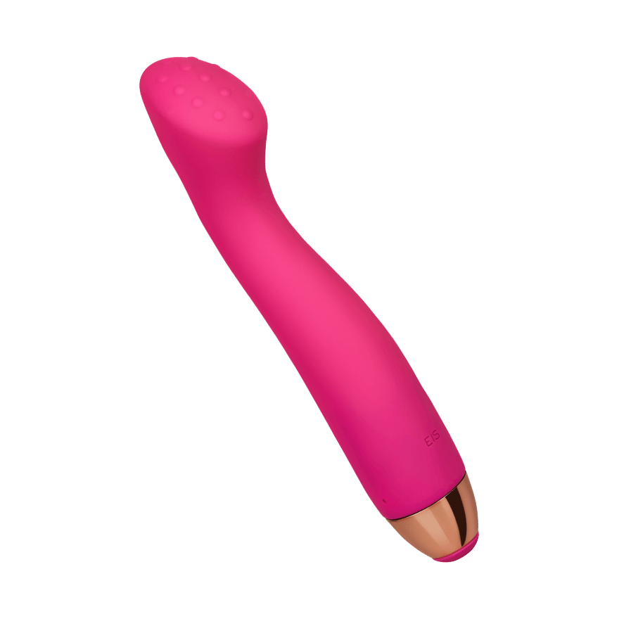Genoppter G-Punkt-Vibrator aus Silikon, wiederaufladb., 18 cm