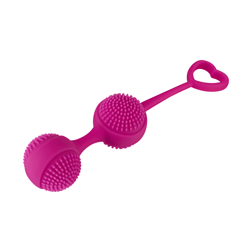 Silikon-Liebeskugeln mit Noppen, 3 cm