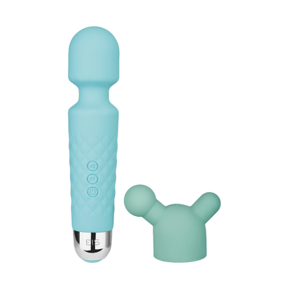 Aufladbarer Silikon-Massager, 19,5 cm Aufladbarer Silikon-Massager, 19,5 cm