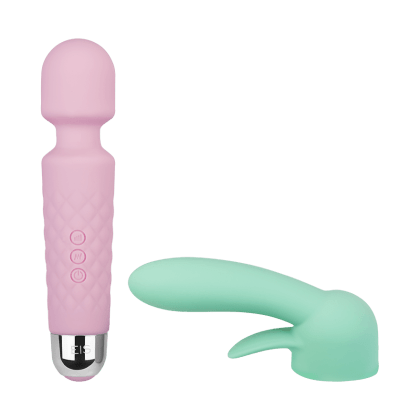 Aufladbarer Silikon-Massager, 19,5 cm Aufladbarer Silikon-Massager, 19,5 cm