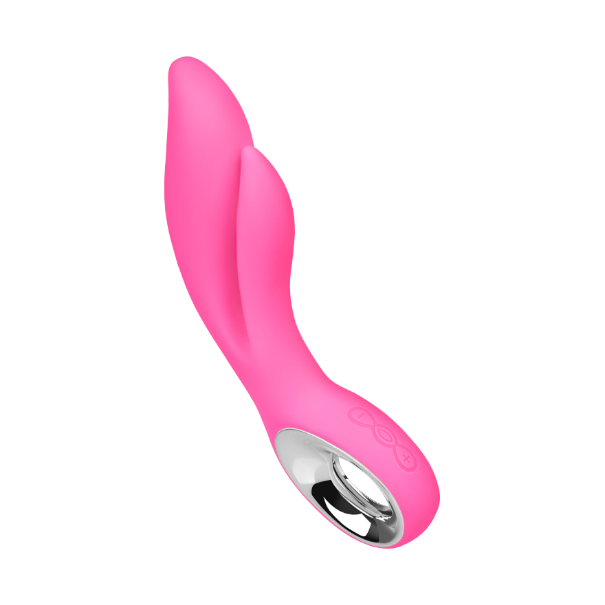 Wiederaufladbarer Silikon-Rabbit, 24 cm