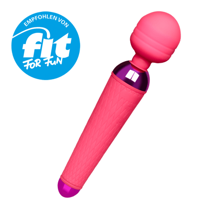 Aufladbarer Silikon-Massager, 19,5 cm Aufladbarer Silikon-Massager, 19,5 cm