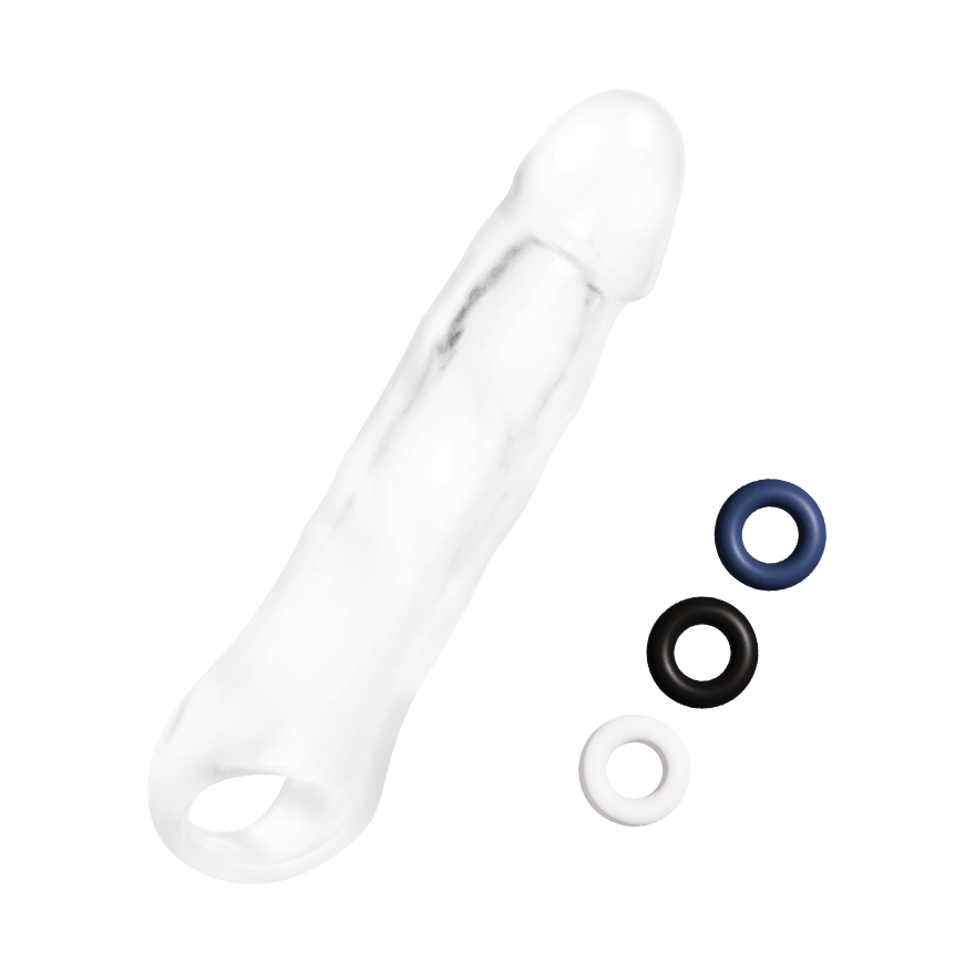1" See-Thru Penis Extender, 17,5 cm