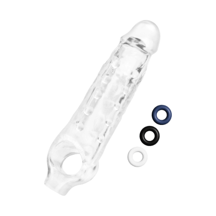 1" See-Thru Stretch Penis Extender, 22 cm 1" See-Thru Stretch Penis Extender, 22 cm