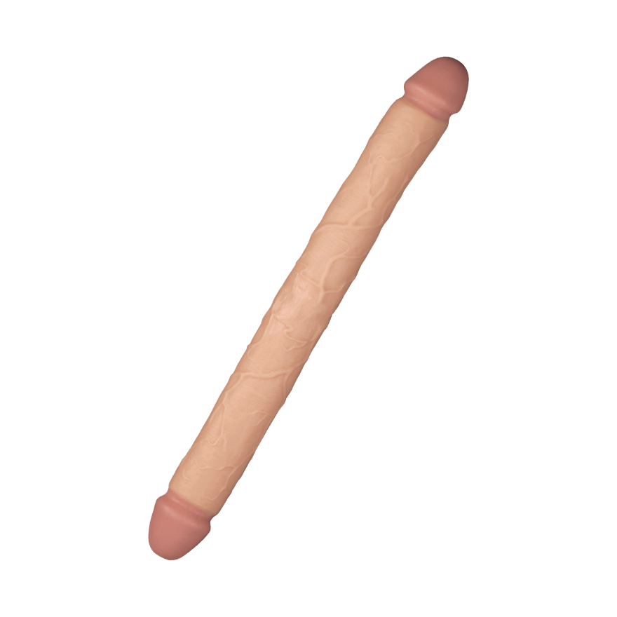 Doppeldildo mit langem Schaft, 45 cm