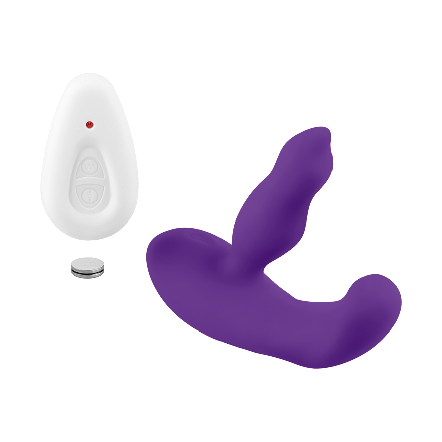 2-motoriger Silikon-Rabbit mit Fernbedienung, 13 cm