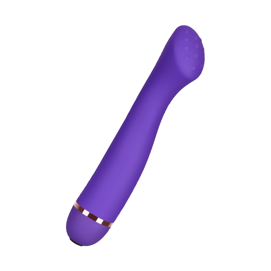 G-Punkt-Vibrator mit genoppter Spitze aus Silikon, 18 cm