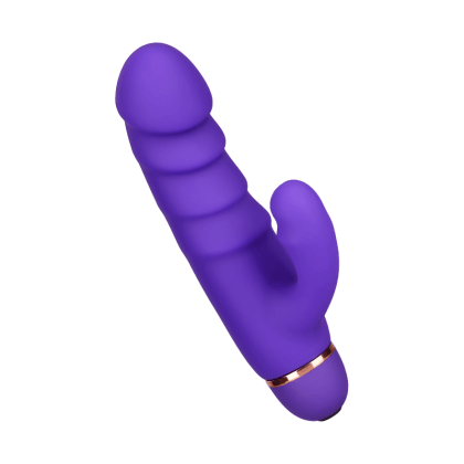 Gerippter Rabbit aus Silikon, 17 cm Gerippter Rabbit aus Silikon, 17 cm