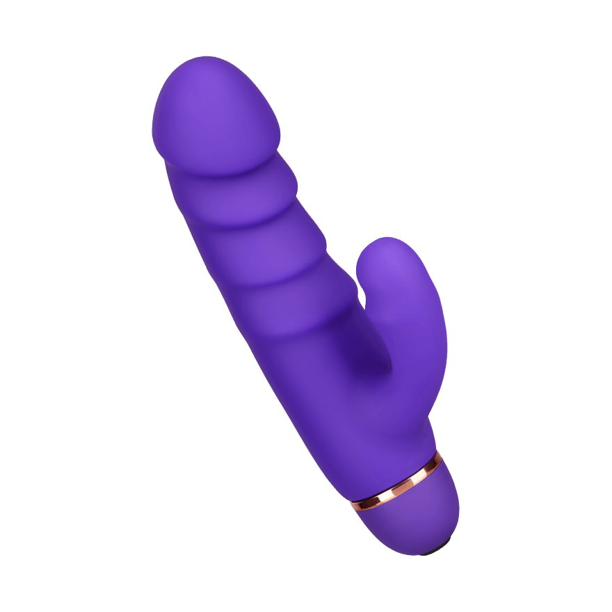 Gerippter Rabbit aus Silikon, 17 cm