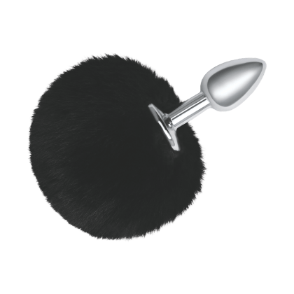Fluffy Bunny Tail - Metal Butt Plug, 12 cm Fluffy Bunny Tail - Metal Butt Plug, 12 cm