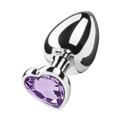 Metall-Analplug mit Kristall, 9,5 cm Metall-Analplug mit Kristall, 9,5 cm