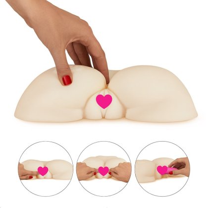 Masturbator mit Rosen-Branding, 16 cm Masturbator mit Rosen-Branding, 16 cm