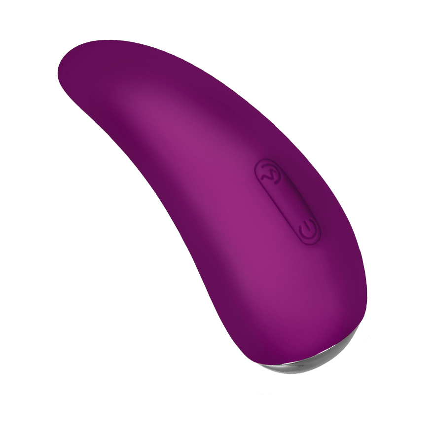 Zungenförmiger Auflegevibrator aus Silikon, 9 cm