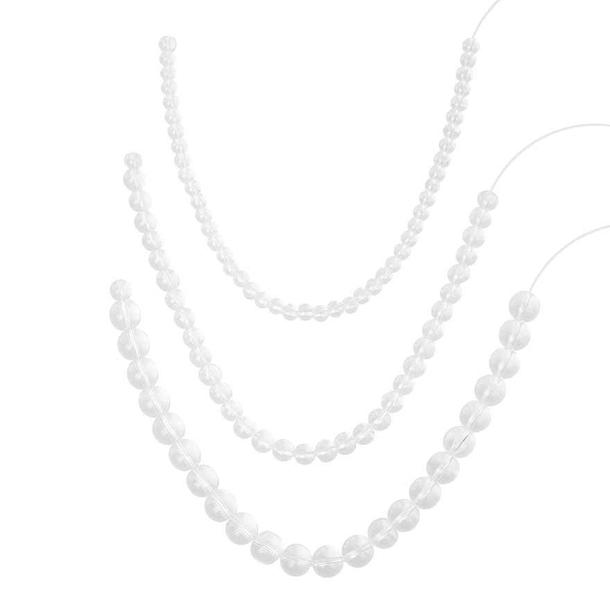 Set aus Perlen-Dilatoren, 3 Teile, 43 cm