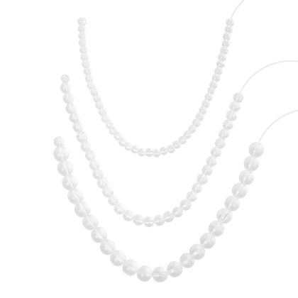 Set aus Perlen-Dilatoren, 3 Teile, 43 cm Set aus Perlen-Dilatoren, 3 Teile, 43 cm