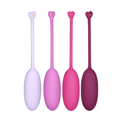 Liebeskugel-Set aus Silikon, 4 Teile, 30 - 115 g Liebeskugel-Set aus Silikon, 4 Teile, 30 - 115 g