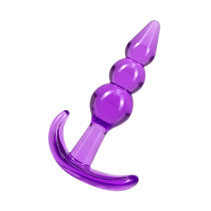 Triple Bead Anal Plug, 9,5 cm Triple Bead Anal Plug, 9,5 cm