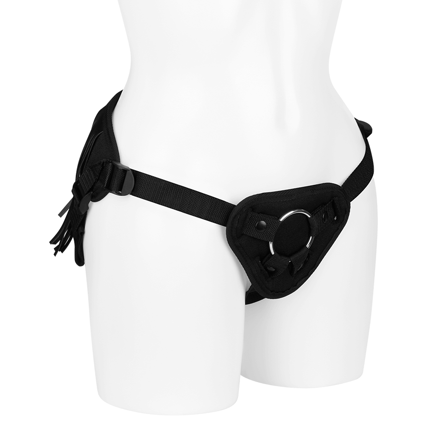 Strap-On Geschirr mit Fransen, 3 Teile