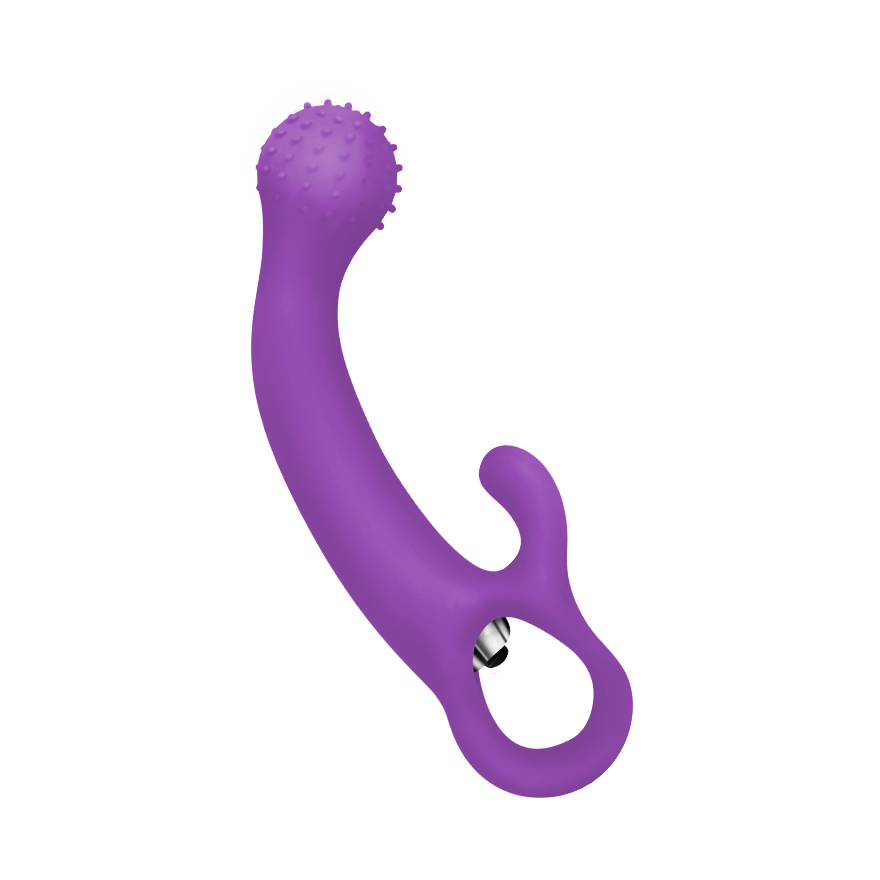 G-Spot Silikonvibrator mit Noppen, 18 cm
