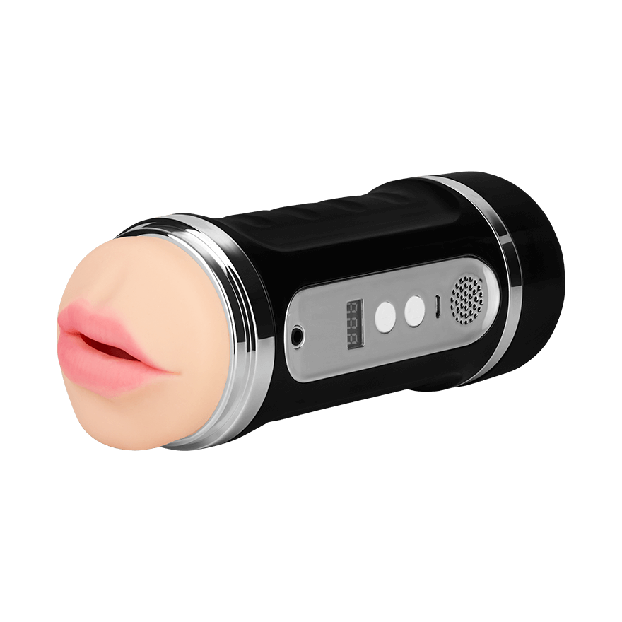 Masturbator mit Audiofunktion, wiederaufladb., 20 cm
