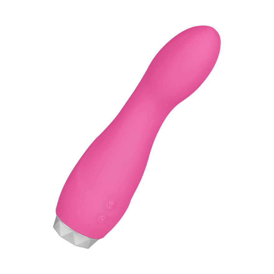 Gebogener Silikonvibrator, 15,3 cm