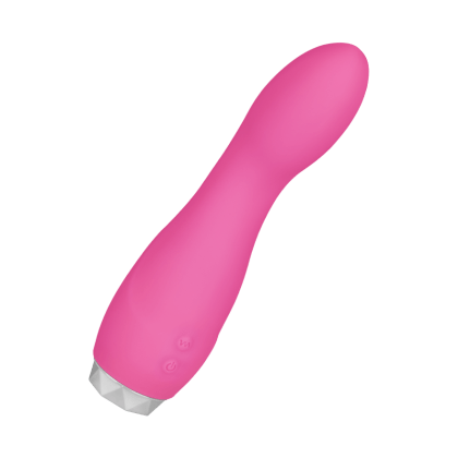 Gebogener Silikonvibrator, 15,3 cm Gebogener Silikonvibrator, 15,3 cm