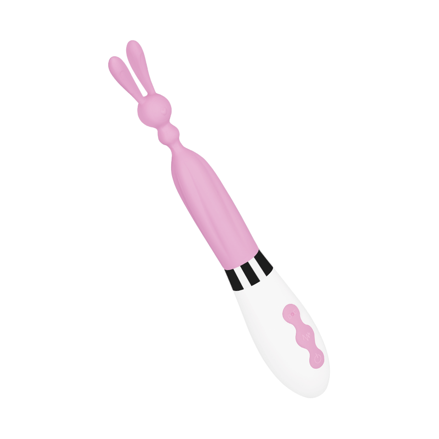 Hasenförmiger Silikonvibrator, 22,6 cm