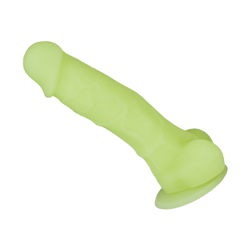 Fluoreszierender Naturdildo, 17 cm