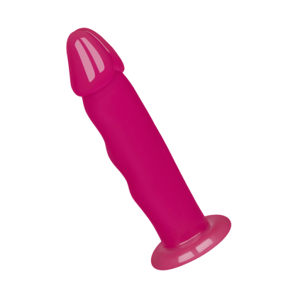 Gewellter Dildo mit Saugfuß, 18 cm Gewellter Dildo mit Saugfuß, 18 cm