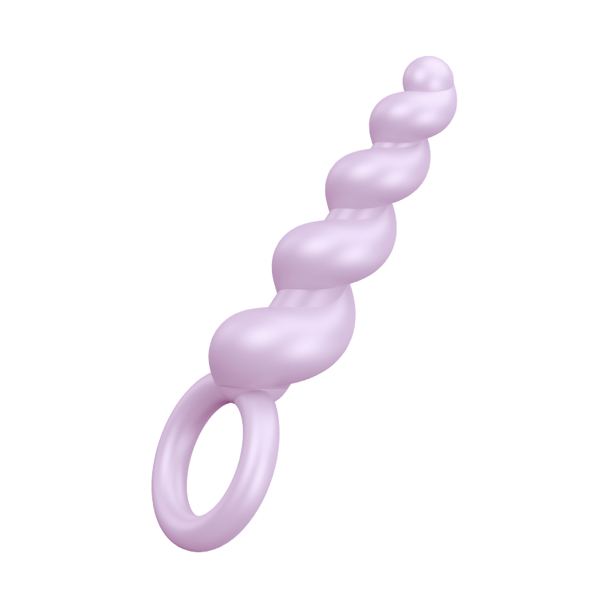 Silikon-Analplug mit Spiralstruktur, 14 cm