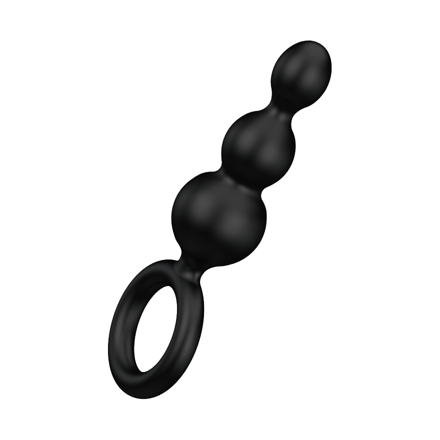 Silikon-Analplug mit Haltegriff, 13,5 cm