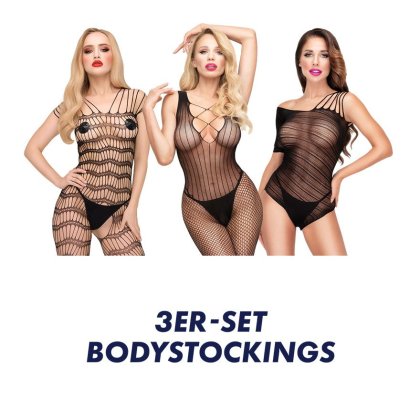 Verführerische Bodystockings, 3 Stück Verführerische Bodystockings, 3 Stück