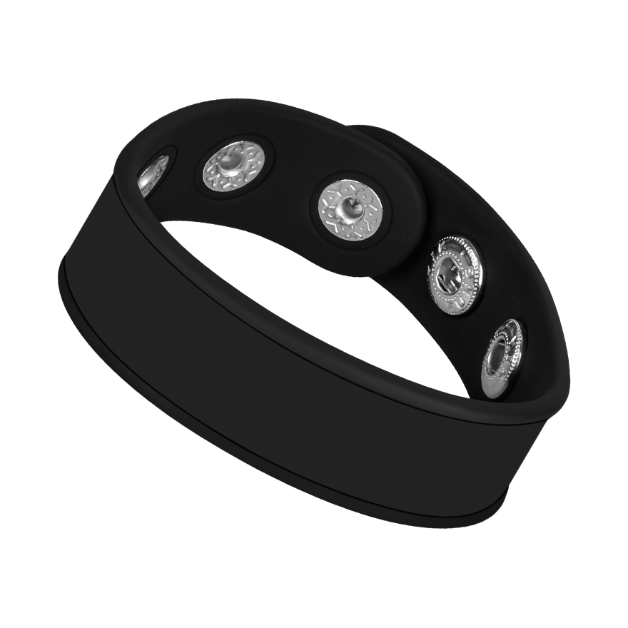Silicone 3-Snap Cock Strap, 7,5 - 9 cm