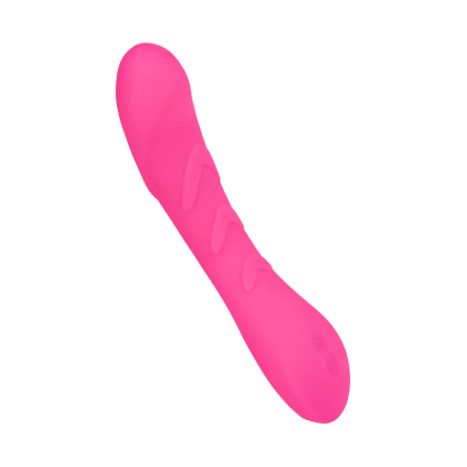 Strukturierter G-Punkt-Vibrator aus Silikon, 18 cm Strukturierter G-Punkt-Vibrator aus Silikon, 18 cm