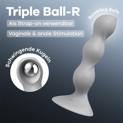 Satisfyer Triple Ball-R, 18 cm Satisfyer Triple Ball-R, 18 cm
