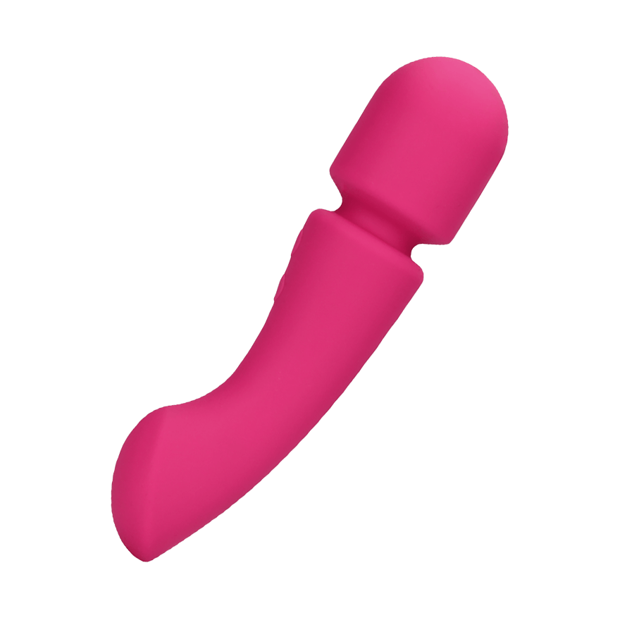 Ultra Soft Silicone Double-Sided Wand Vibrator, 16,5 cm