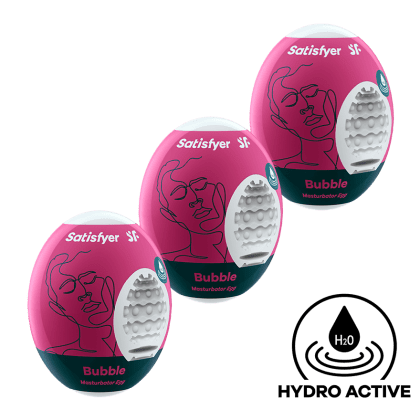 Satisfyer Masturbator Egg - Bubble, 3 Teile Satisfyer Masturbator Egg - Bubble, 3 Teile