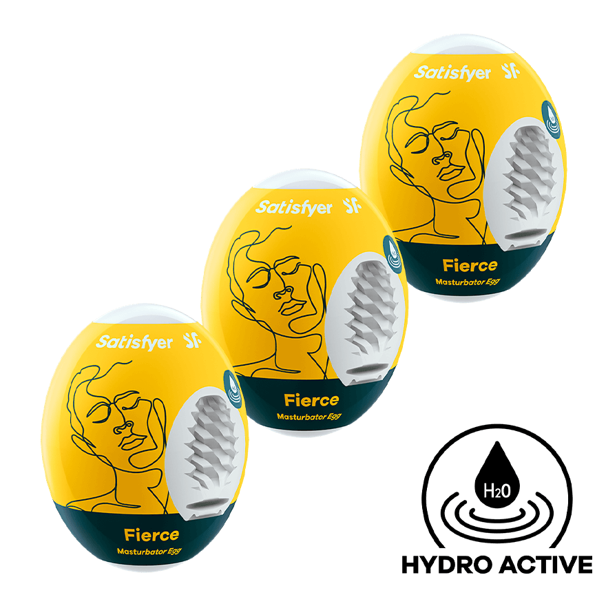 Satisfyer Masturbator Egg - Fierce, 3 Teile