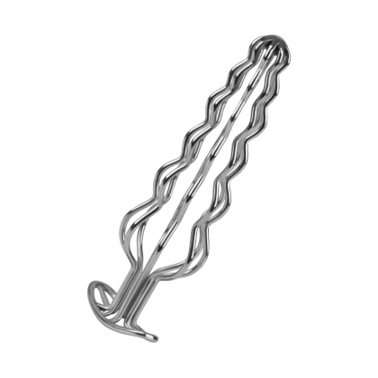 Gewellter Analplug aus Metall, 16,3 cm Gewellter Analplug aus Metall, 16,3 cm